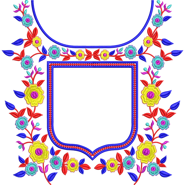 Blouse Design No :MSM - 845 - Simple Border, Boat Neck