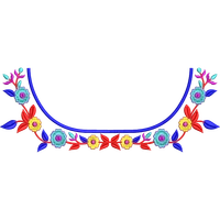 Blouse Design No :MSM - 845 - Simple Border, Boat Neck