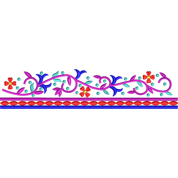 Blouse Design No :MSM - 864 - Simple Border, U Shape