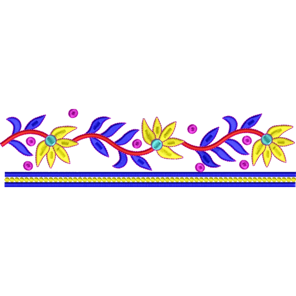Blouse Design No :MSM - 865 - Simple Border, U Shape