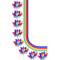 Blouse Design No :MSM - 883 - Simple Border, U Shape