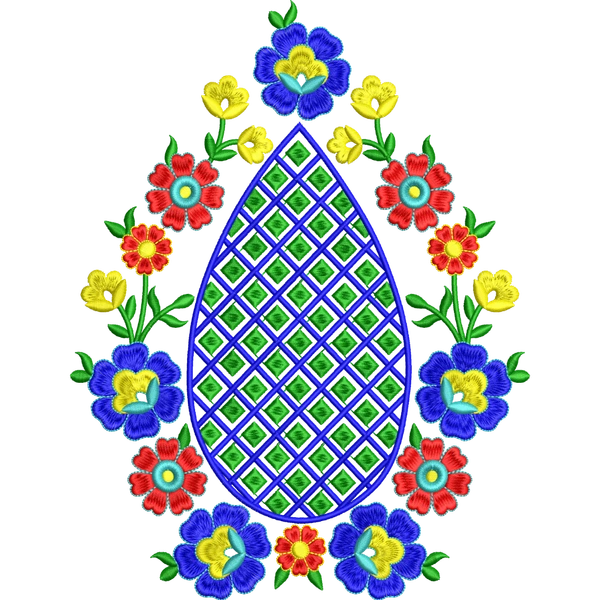 Blouse Design No :MSM - 885 - Simple Border, U Shape