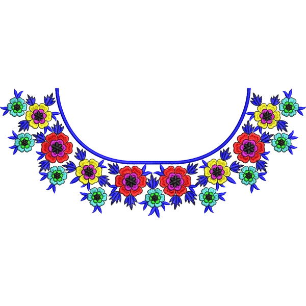 Blouse Design No :MSM - 890 - Simple Border, Boat Neck