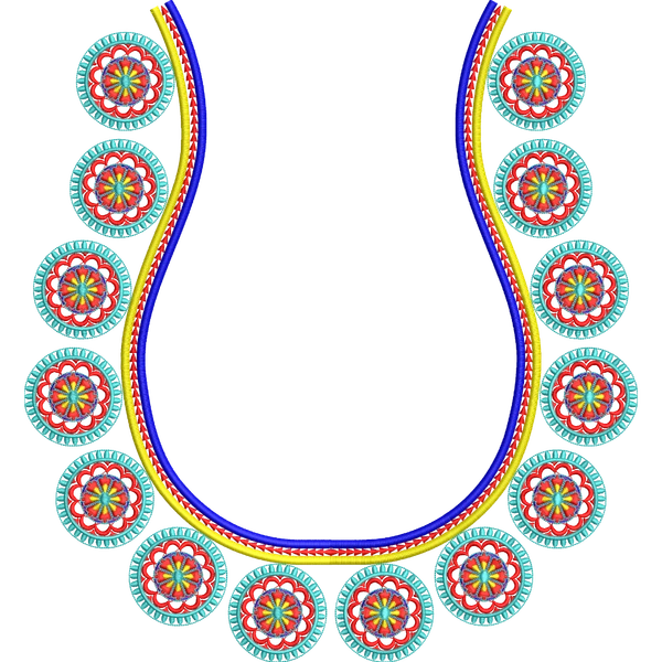Blouse Design No :MSM - 900 - Simple Border, U Shape