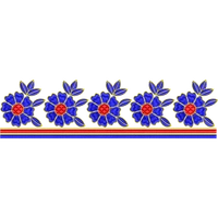 Blouse Design No :MSM - 901 - U Shape, Simple Border