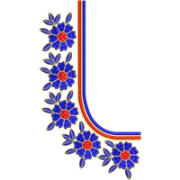 Blouse Design No :MSM - 901 - U Shape, Simple Border