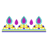 Blouse Design No :MSM - 903 - U Shape, Simple Border