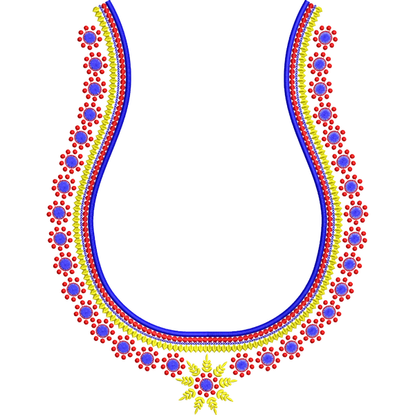 Blouse Design No :MSM - 911 - Simple Border, U Shape