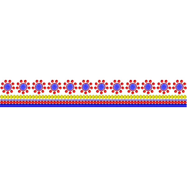 Blouse Design No :MSM - 911 - Simple Border, U Shape