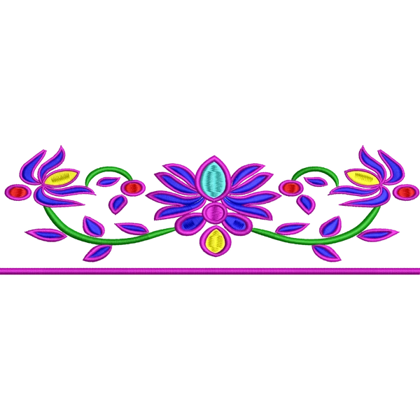 Blouse Design No :MSM - 928 - Simple Border, U Shape