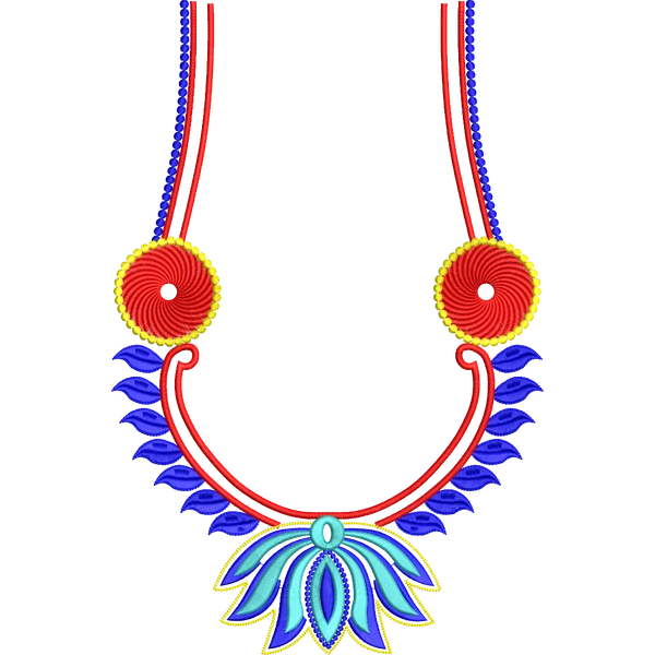 Blouse Design No :MSM - 933 - Simple Border, U Shape