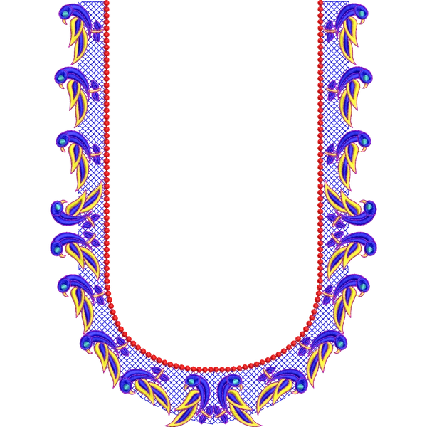 Blouse Design No :MSM - 937 - Butta, U Shape