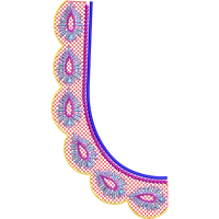 Blouse Design No :MSM - 944 - Butta, U Shape