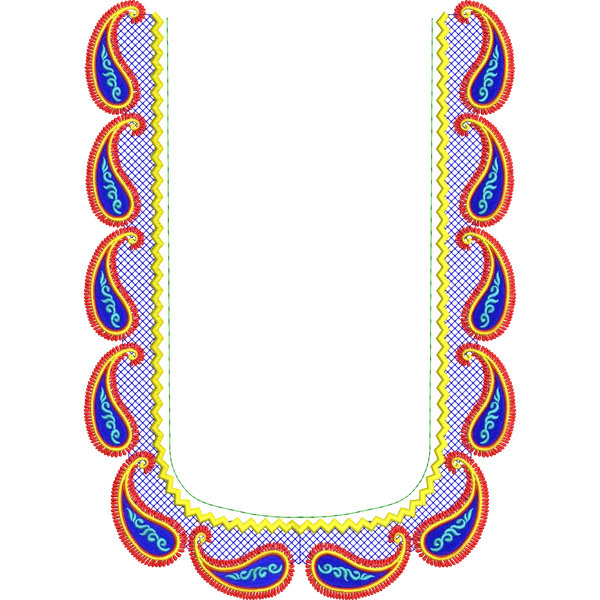 Blouse Design No :MSM - 946 - Butta, U Shape