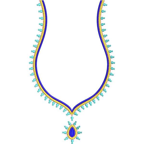 Blouse Design No :MSM - 983 - Simple Border, Sweat Heart