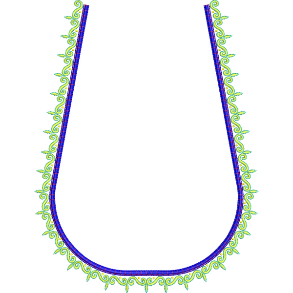 Blouse Design No :MSM - 989 - Butta, U Shape