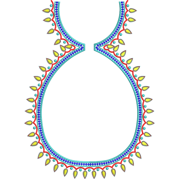 Blouse Design No :MSM - 990 - Butta, Pot Neck