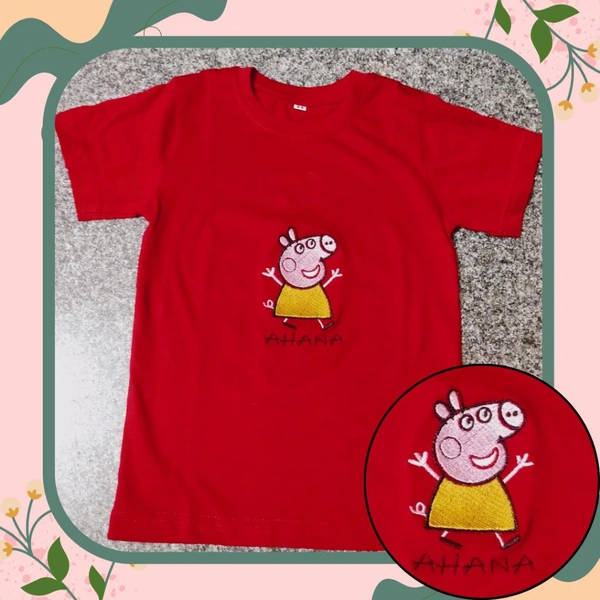 Kids T shirt With cartoon And Name