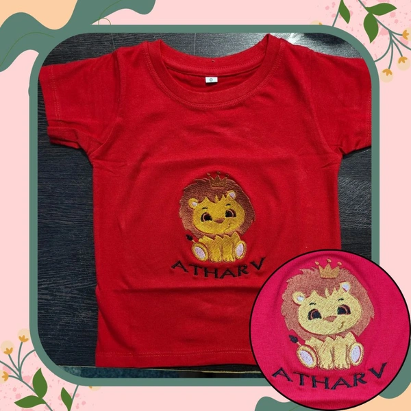 Kids T shirt With cartoon And Name