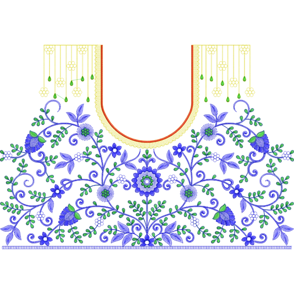 Blouse Design No : MSM-101 - Full Sleeve, U Shape