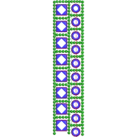 Blouse Design No : MSM-121 - Mirror Work, Simple Border, U Shape
