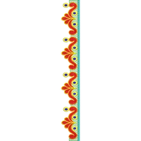 Blouse Design No : MSM-114 - Simple Border, U Shape