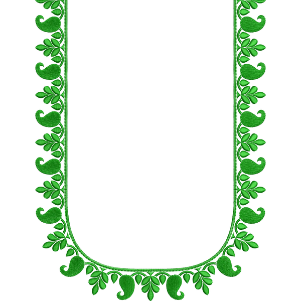 Blouse Design No :MSM - 164 - U Shape, Simple Border