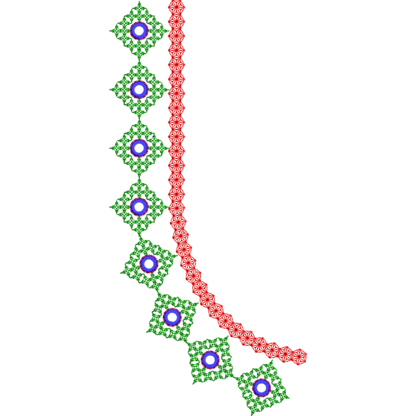 Blouse Design No :MSM - 189 - Kutch with Mirror, Simple Border, U Shape