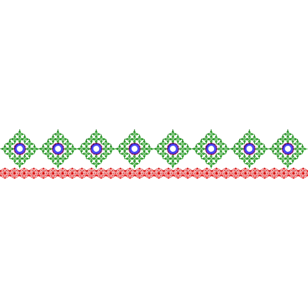 Blouse Design No :MSM - 189 - Kutch with Mirror, Simple Border, U Shape