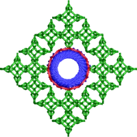 Blouse Design No :MSM - 189 - Kutch with Mirror, Simple Border, U Shape