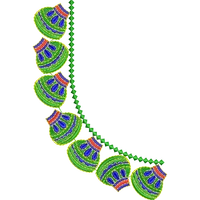 Blouse Design No :MSM - 197 - Simple Border, U Shape