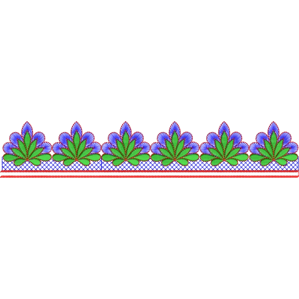 Blouse Design No :MSM - 198 - Simple Border, U Shape