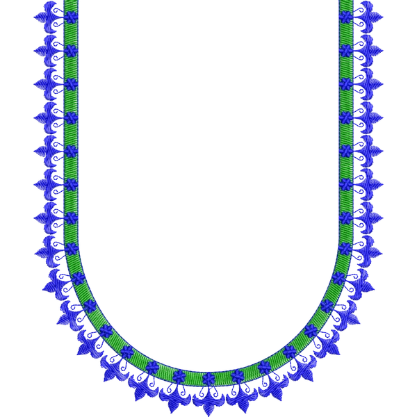 Blouse Design No :MSM - 204 - Simple Border, U Shape