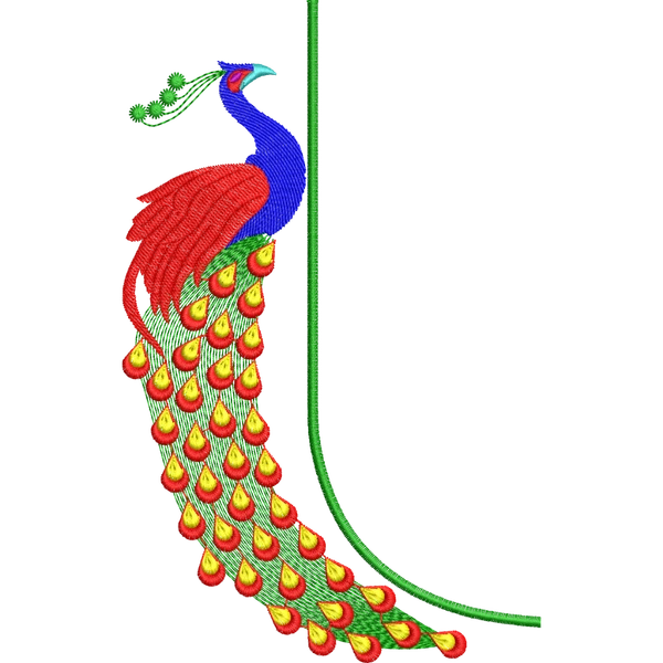 Blouse Design No :MSM - 207 - Pot Neck, Border With Butta