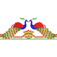 Blouse Design No :MSM - 207 - Pot Neck, Border With Butta