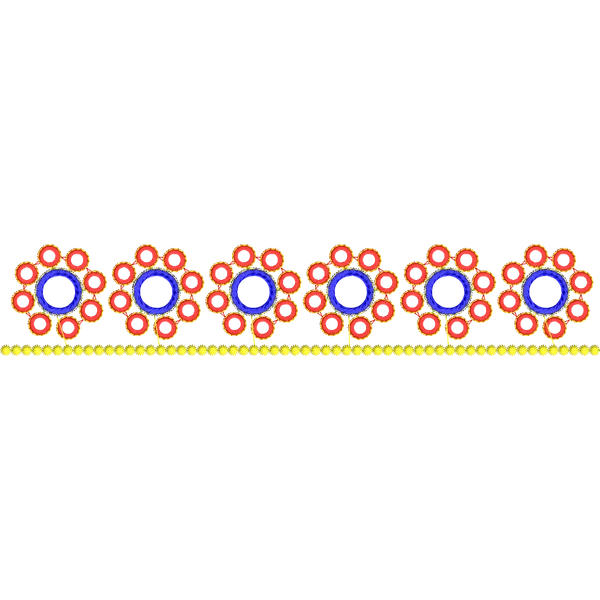 Blouse Design No :MSM - 208 - Mirror Work, Simple Border, Sweat Heart