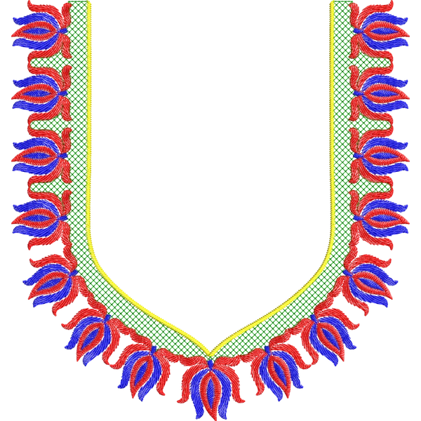 Blouse Design No :MSM - 214 - Simple Border, Sweat Heart