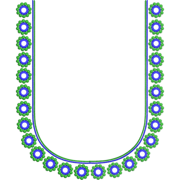 Blouse Design No :MSM - 217 - Simple Border, U Shape