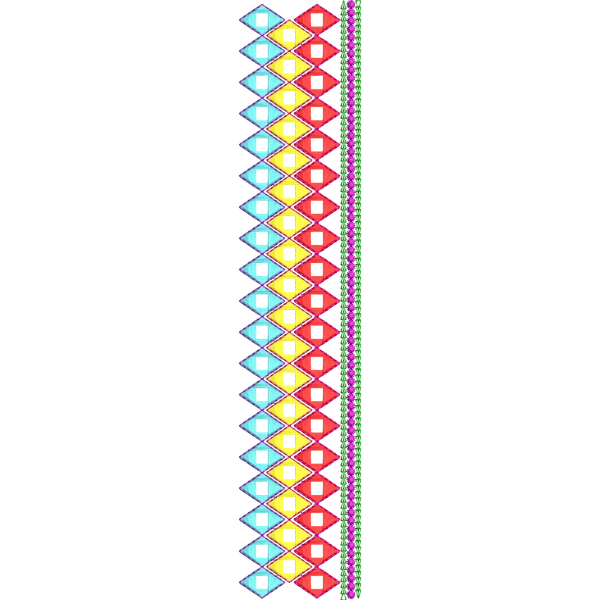 Blouse Design No :MSM - 222 - Mirror Work, Simple Border, U Shape