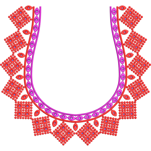 Blouse Design No :MSM - 228/2 - U Shape, Simple Border