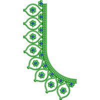 Blouse Design No :MSM - 237 - U Shape, Border With Butta