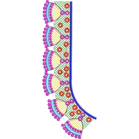 Blouse Design No :MSM - 239 - U Shape, Border With Butta
