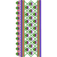 Blouse Design No :MSM - 240 - U Shape, Border With Butta