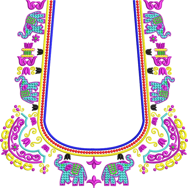Blouse Design No :MSM - 242 - U Shape, Butta