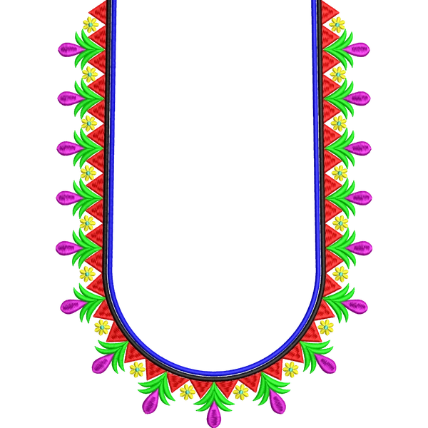 Blouse Design No :MSM - 244/1 - U Shape, Simple Border