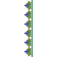 Blouse Design No :MSM - 253 - Simple Border, U Shape