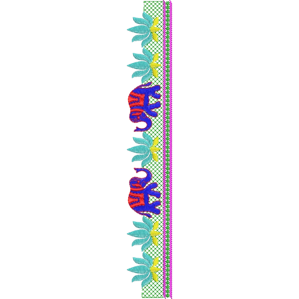 Blouse Design No :MSM - 256 - U Shape, Simple Border