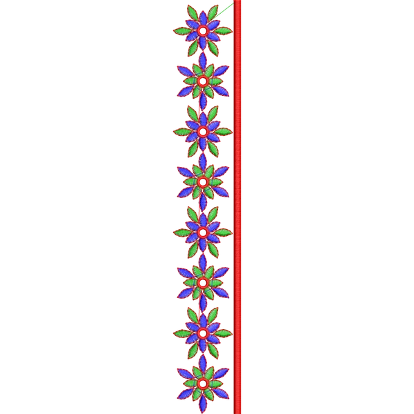 Blouse Design No :MSM - 265 - Simple Border, U Shape