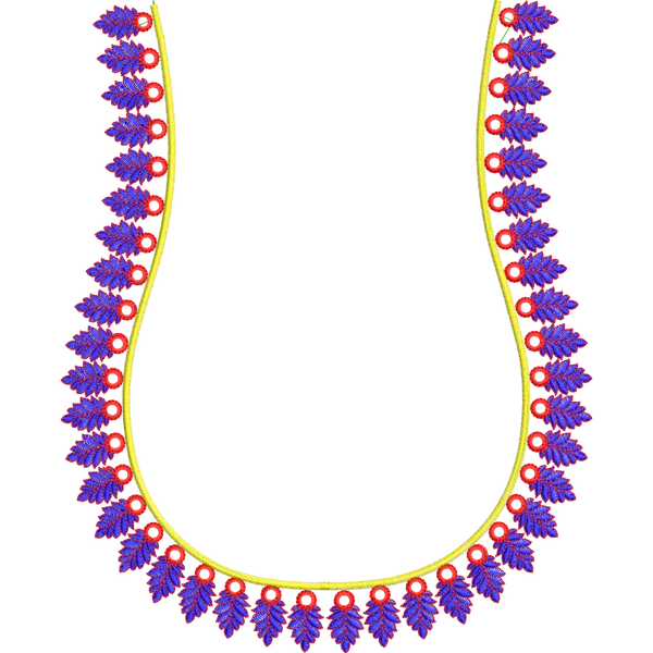 Blouse Design No :MSM - 275 - Simple Border, U Shape