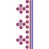 Blouse Design No :MSM - 284 - Border With Butta